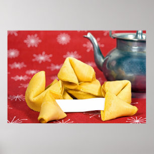Póster Fortune Cookie con Tetera