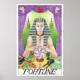 Póster Fortune tarot card