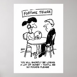 Póster Fortune Teller predice una pérdida financiera