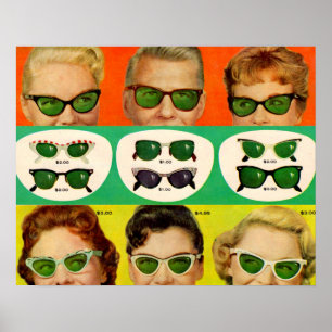 Póster Foster Grant y años 50