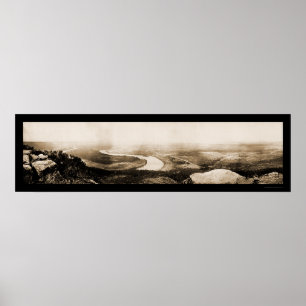 Póster Foto 1864 de Chattanooga del puesto de observación