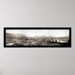 Póster Foto 1902 del panorama de Valdez AK