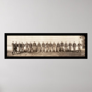 Póster Foto 1908 del equipo de fútbol de Yale