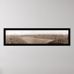 Póster Foto 1908 del fútbol de Harvard Yale