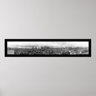 Póster Foto 1909 de Harrisburg PA Steel Company