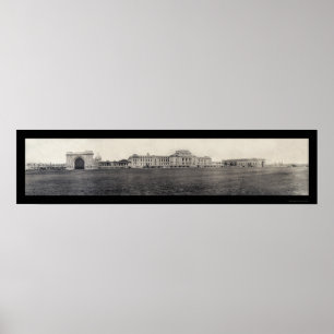 Póster Foto 1909 de los edificios de la Academia Naval