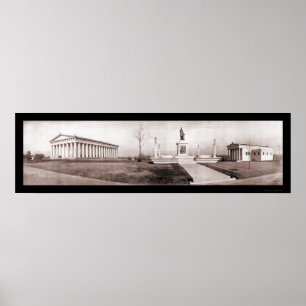 Póster Foto 1909 de Nashville TN del Parthenon