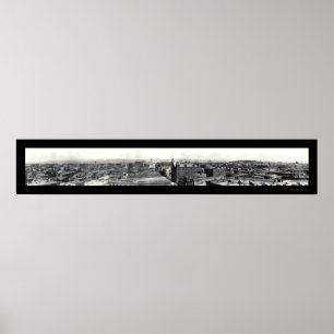Póster Foto 1909 del horizonte de la Wilkes-Barra