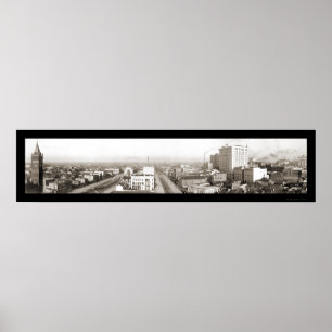 Póster Foto 1909 del horizonte de New Orleans