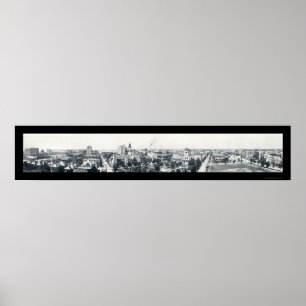 Póster Foto 1910 de Jacksonville FL del horizonte