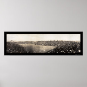 Póster Foto 1910 del fútbol de Yale Harvard