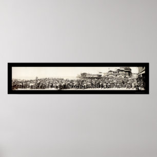 Póster Foto 1911 del club de la motocicleta de Los