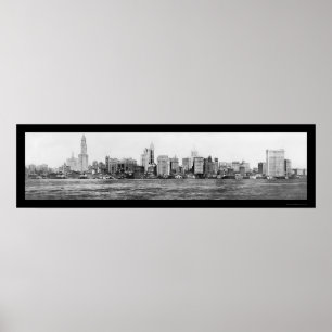 Póster Foto 1911 del horizonte de New York City