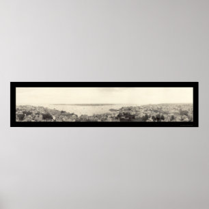 Póster Foto 1912 de Birdseye de las MAMÁES de Marblehead