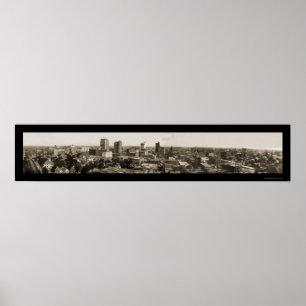 Póster Foto 1912 del horizonte de Dallas TX