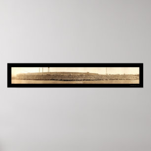 Póster Foto 1913 de los empleados del motor de Buick