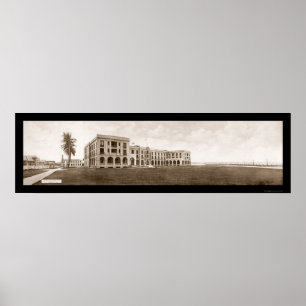 Póster Foto 1913 de Panamá de los dos puntos del hotel