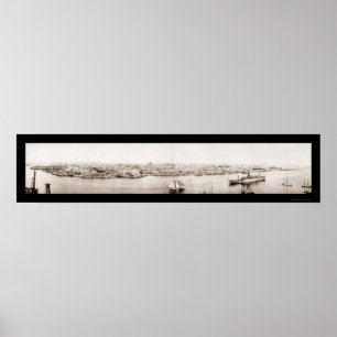 Póster Foto 1920 de la costa de La Habana Cuba