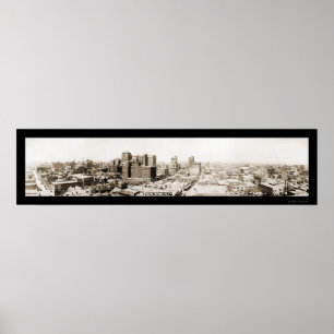 Póster Foto 1920 del horizonte de Dallas TX