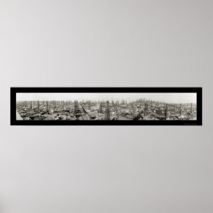 Póster Foto 1923 de Long Beach del campo petrolífero