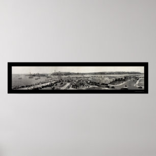 Póster Foto 1929 del puerto de La Habana del buque de