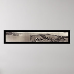 Póster Foto 1936 de Amador Panamá del fuerte