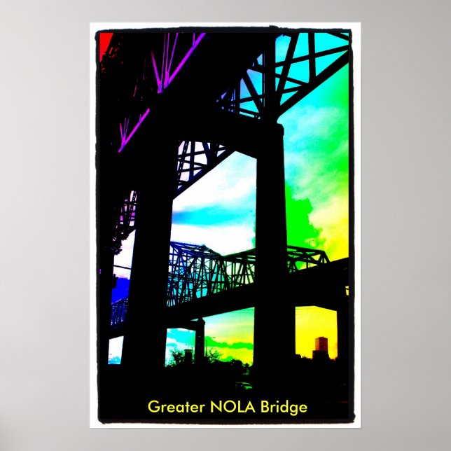 Póster foto-9, puente Greater NOLA (Frente)