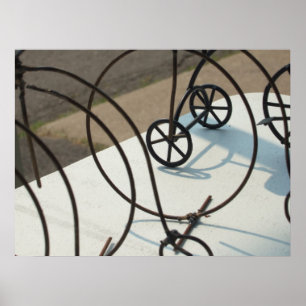 Póster Foto abstracta de bicicletas