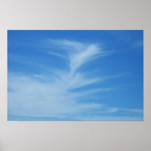 Póster Foto abstracta de la naturaleza de cielo azul con