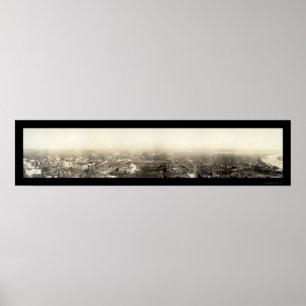 Póster Foto aérea 1912 del Washington DC