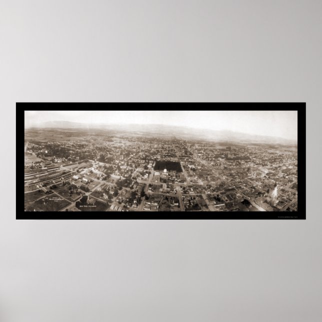 Póster Foto aérea de San José CA 1906 (Frente)