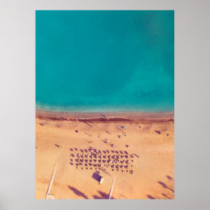 PÓSTER FOTO AÉREA DE SEASHORE