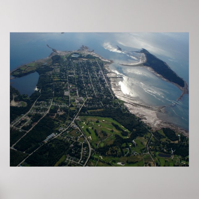 Póster Foto aérea de St. Andrews, New Brunswick (Frente)