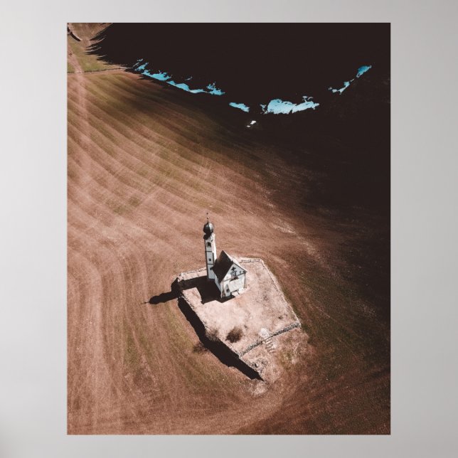 PÓSTER FOTO AÉREA DEL EDIFICIO BLANCO DURANTE EL DÍA (Frente)