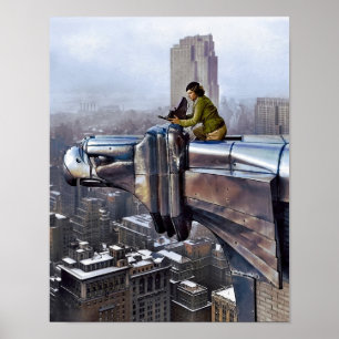 Póster foto antigua de 1935 Margaret Bourke Nueva York