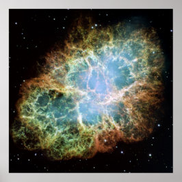 Póster Foto astronómica, cangrejo nebulosa