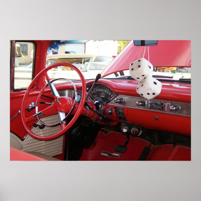 Póster Foto automática clásica de dados de destilación (Frente)