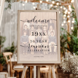 Póster Foto: Black Script Class 50th Reunion Welcome