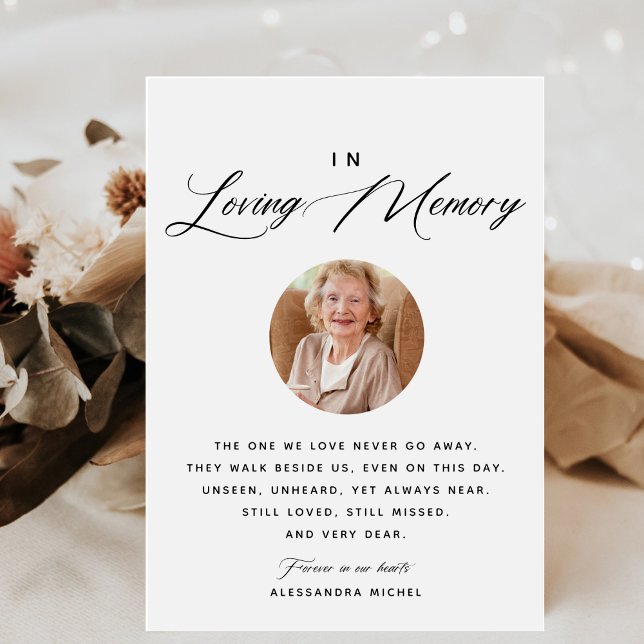 Póster Foto caligráfica en el Rótulo de Boda de memoria a (Subido por el creador)