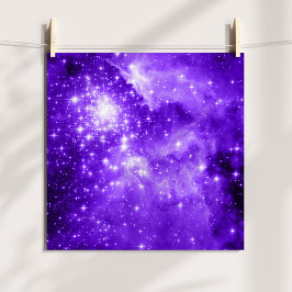 Póster Foto Celestial Tinta de Estrellas Purpura