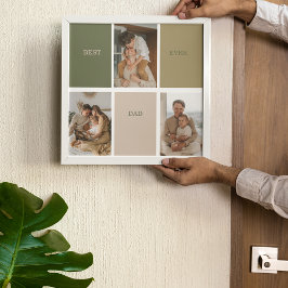 Póster Foto Collage Moderno El Mejor Regalo De Papá Nunca