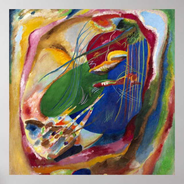 Póster Foto con tres puntos, no.196 de Kandinsky (Frente)