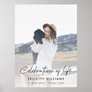 Póster Foto conmemorativa del funeral   Celebración de la