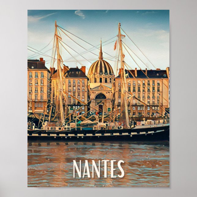 Póster Foto cosecha de Affiche Nantes (Frente)