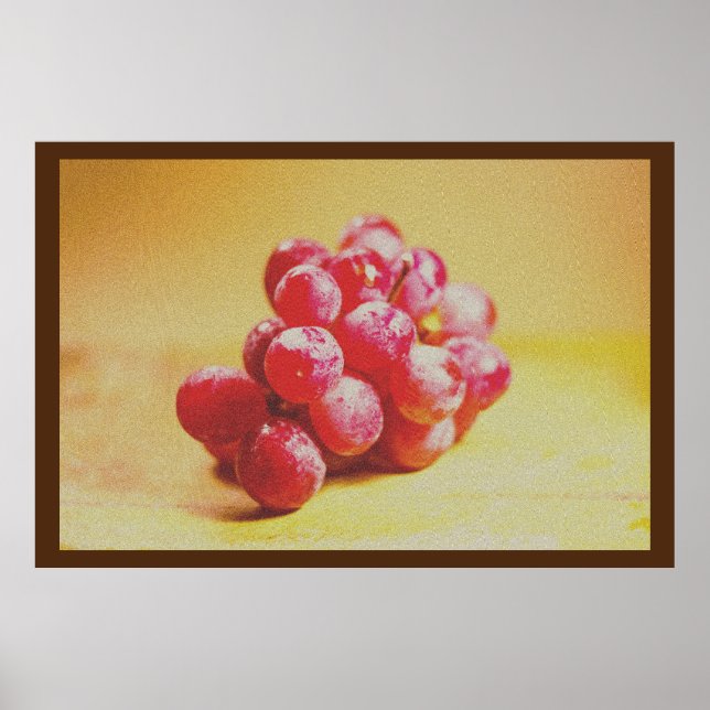 Póster Foto Cuta De "Uva". ¡Hazte con una en Zazzle (Frente)