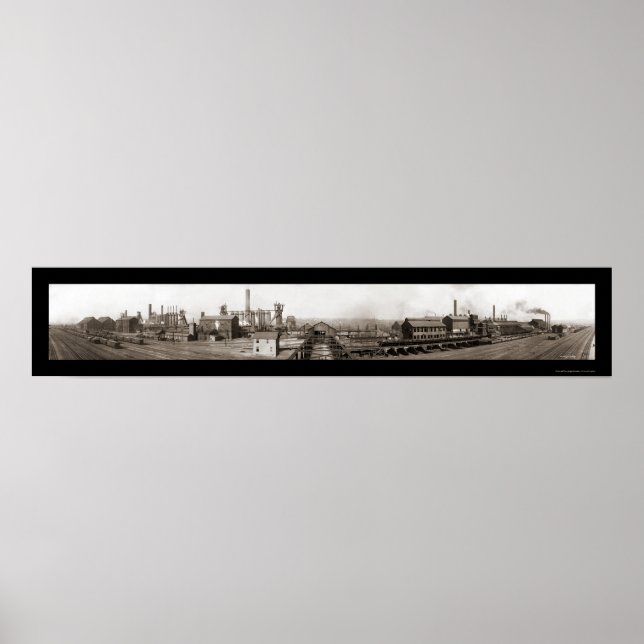 Póster Foto de acero Youngstown OH 1910 (Frente)