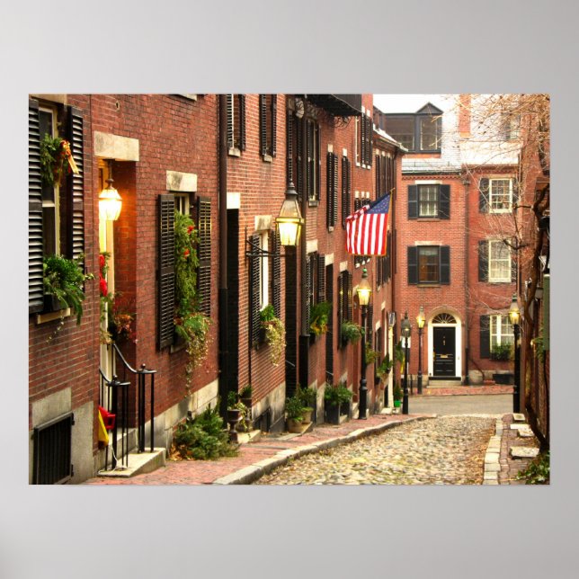 Póster Foto de Acorn Street (Frente)