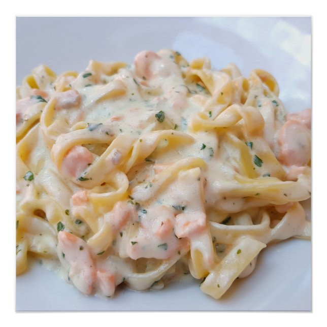 Póster Foto de alimentos para Personalizado Pasta (Anverso)