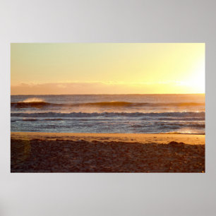 Póster Foto de amanecer en la playa