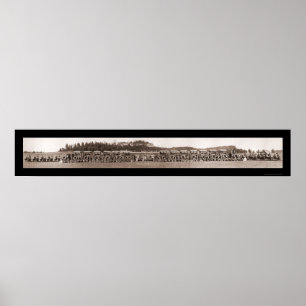 Póster Foto de ambulancia en motocicleta de 1917